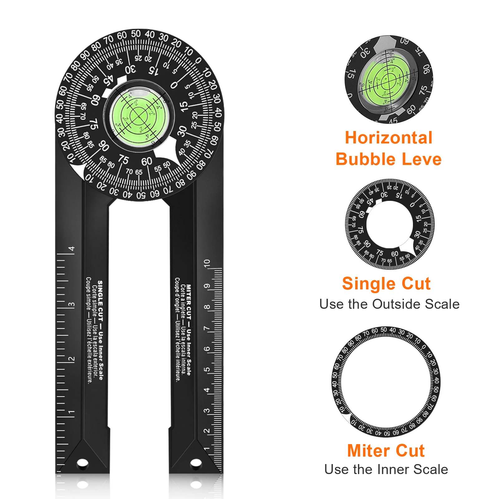 Miter Saw Protractor Angle Finder Level Meter Miter Gauge Goniometer Protractor Inclinometer Measuring Ruler Carpenters
Miter Saw Protractor Angle Finder Level Meter Miter Gauge Goniometer Protractor Inclinometer Measuring Ruler Carpenters