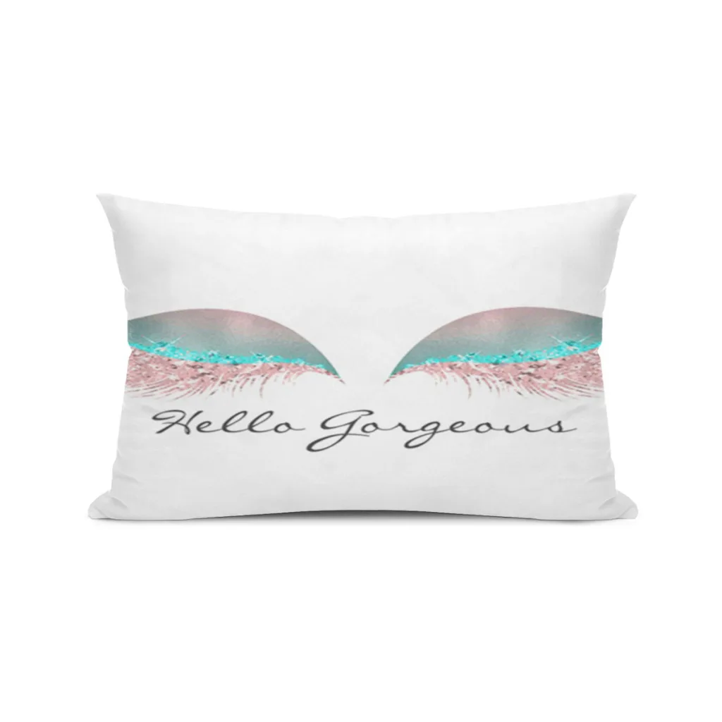 

Eye-lash-Lashes-Pillowcase Pattern Dream Fashion Cushion Pillowcase Home Decor 30x50CM