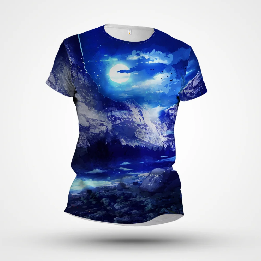 Summer 3D night sky Men's T Shirt Moon meteor Print Harajuku Tops Funny Graphics T-shirt Casual Round Neck Fashion Oversizxed
Summer 3D night sky Men's T Shirt Moon meteor Print Harajuku Tops Funny Graphics T-shirt Casual Round Neck Fashion Oversizxed