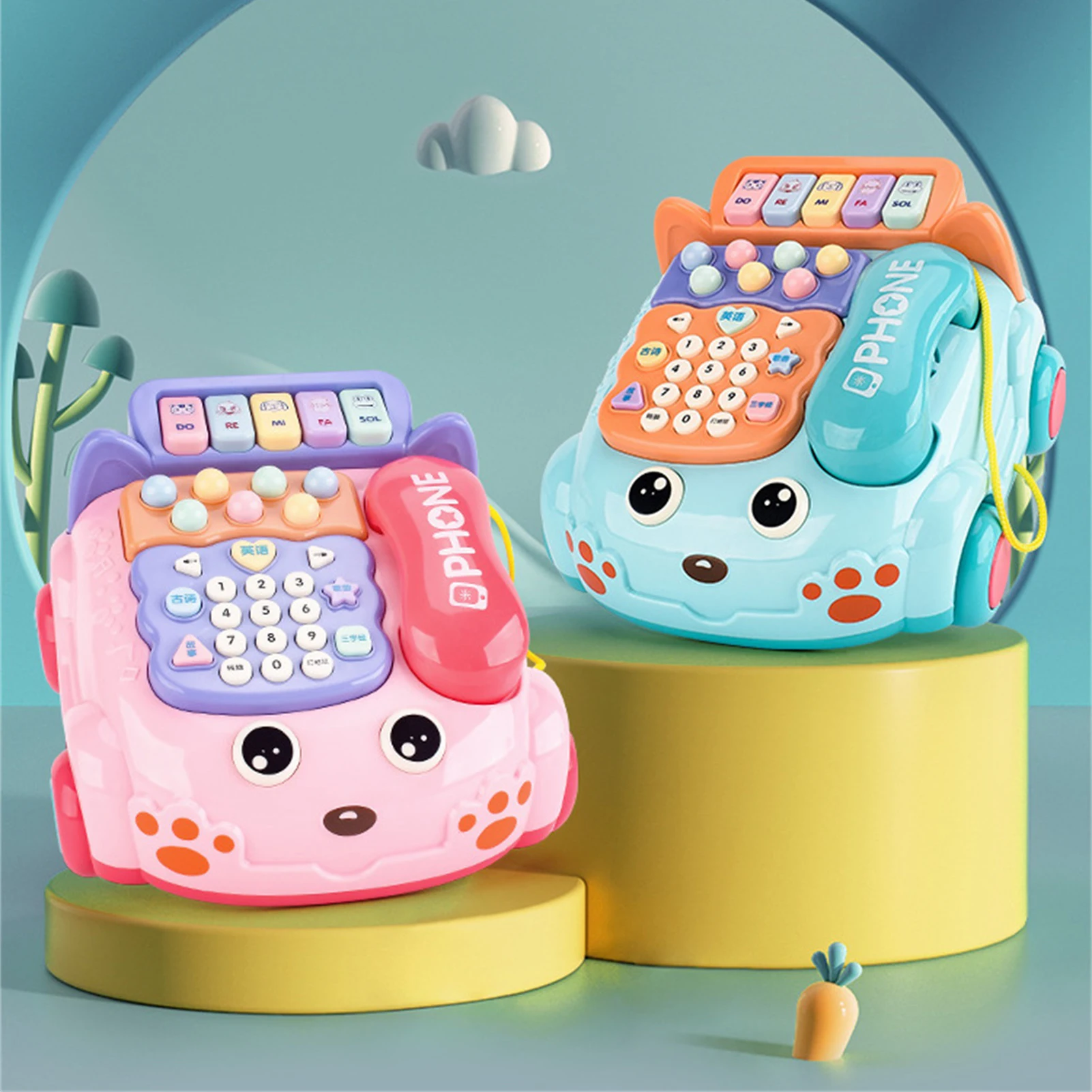 Мультяшная детская игрушка, телефон, милая имитация, стационарная игрушка, раннее образование, музыка, легкий в использовании
Мультяшная детская игрушка, телефон, милая имитация, стационарная игрушка, раннее образование, музыка, легкий в использовании