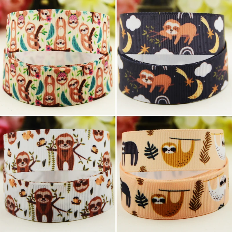 22mm 25mm 38mm 75mm Sloth Cartoon Character printed Grosgrain Ribbon party decoration 10 Yards
22mm 25mm 38mm 75mm Sloth Cartoon Character printed Grosgrain Ribbon party decoration 10 Yards