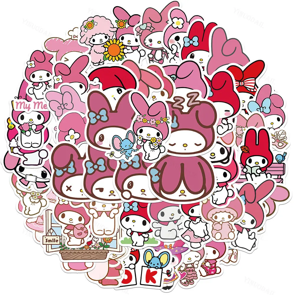 100pcs Kawaii My Melody Cartoon Stickers Decals Decorative Skateboard Phone Case Laptop Waterproof Cute PVC Sticker Packs
100pcs Kawaii My Melody Cartoon Stickers Decals Decorative Skateboard Phone Case Laptop Waterproof Cute PVC Sticker Packs