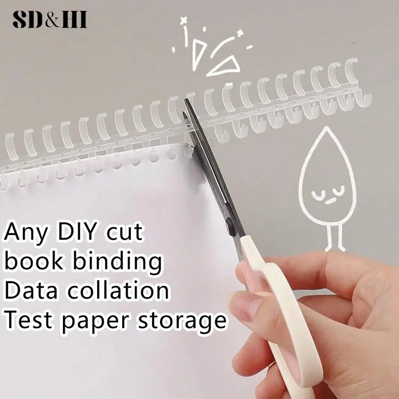 30 Holes Loose-leaf Plastic Binding Ring Spring Spiral Rings Binder Strip For A4 Paper Notebook Stationery Office Supplies
30 Holes Loose-leaf Plastic Binding Ring Spring Spiral Rings Binder Strip For A4 Paper Notebook Stationery Office Supplies