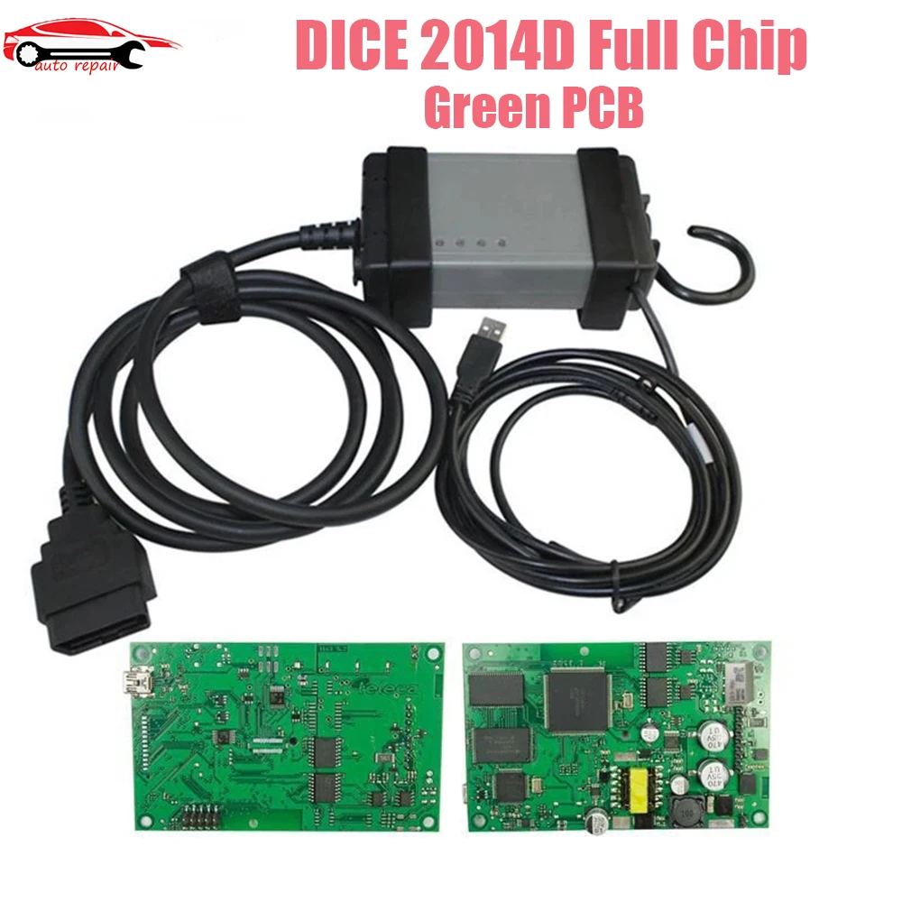 DICE 2014D Full Chip OBD2 Diagnostic Tool Add New Model With EWD Gift Scanner Support Multi-Language Dice 2014d with Green PCB
DICE 2014D Full Chip OBD2 Diagnostic Tool Add New Model With EWD Gift Scanner Support Multi-Language Dice 2014d with Green PCB