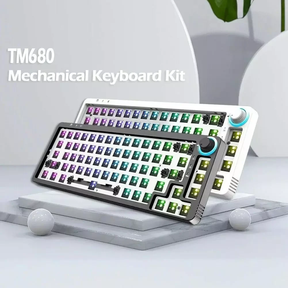 TM680 LK67 Knob Hot Swap Mechanical Keyboard Kit Wireless Bluetooth 3 Mode RGB Backlit Gamer 60% Keyboard For 3Pin/5Pin
TM680 LK67 Knob Hot Swap Mechanical Keyboard Kit Wireless Bluetooth 3 Mode RGB Backlit Gamer 60% Keyboard For 3Pin/5Pin