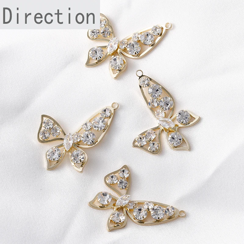 14k Gold Bag Color Preservation Shiny Zircon Butterfly Pendant Diy Handmade Earring Necklace Handmade Material Accessories
14k Gold Bag Color Preservation Shiny Zircon Butterfly Pendant Diy Handmade Earring Necklace Handmade Material Accessories