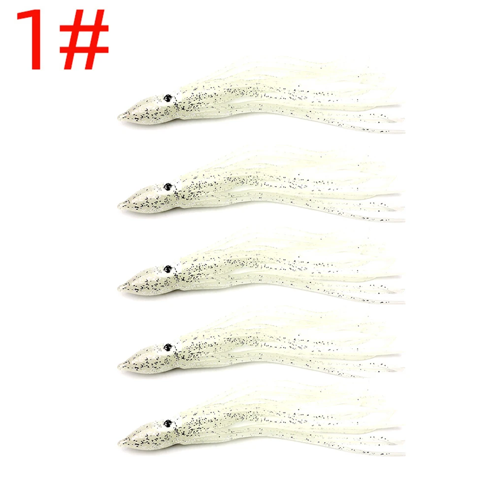 120mm Luminous Octopus Lure Soft Squid Skirts Jig Rigging Rubber Artificial Saltwater Tuna Catfish Fishing Bait Sailfish Marlin
120mm Luminous Octopus Lure Soft Squid Skirts Jig Rigging Rubber Artificial Saltwater Tuna Catfish Fishing Bait Sailfish Marlin