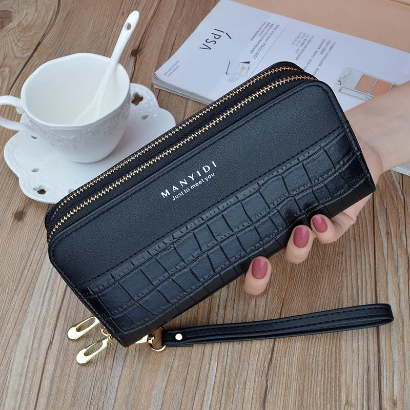 New Ladies Wallet Women's Long Double Zipper Mobile Phone Bag Fashion Crocodile Pattern Large Capacity
New Ladies Wallet Women's Long Double Zipper Mobile Phone Bag Fashion Crocodile Pattern Large Capacity