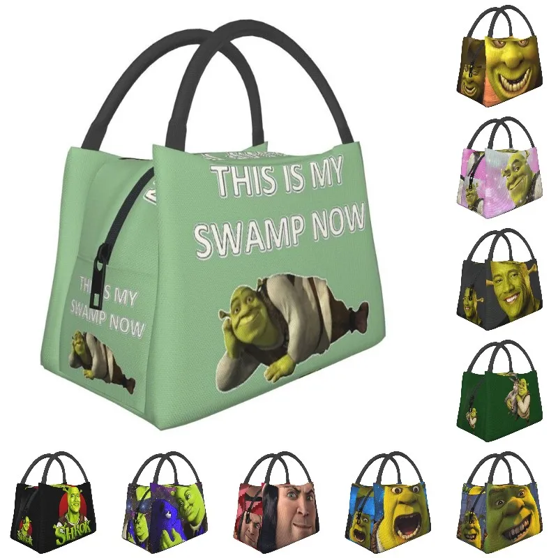 Shrok Shrek Thermal Insulated Lunch Bags Women Animated Movie Character Portable Lunch Container Multifunction Meal Food Box
Shrok Shrek Thermal Insulated Lunch Bags Women Animated Movie Character Portable Lunch Container Multifunction Meal Food Box
