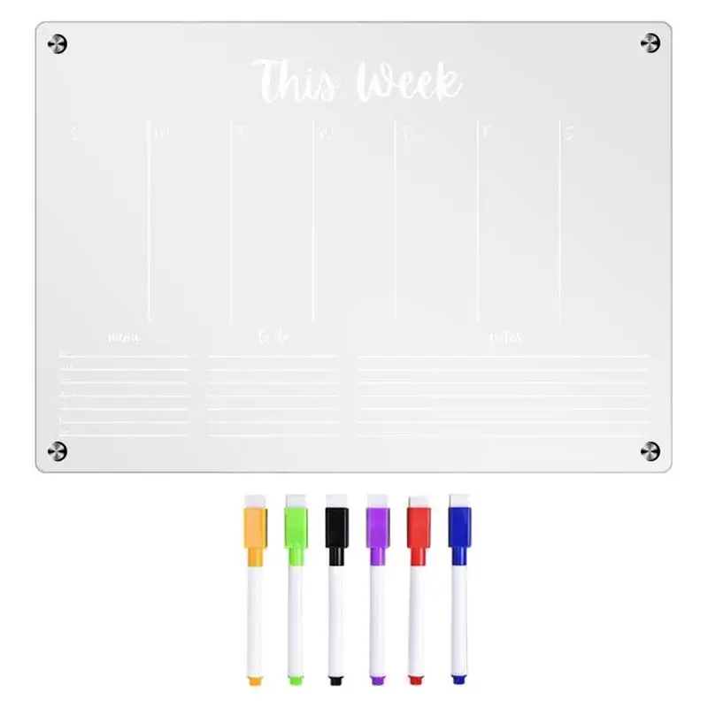 Acrylic Board For Fridge Magnetic Design Clear Refrigerator Dry Erase Board Reusable Schedule Transparent Fridge Message Menu 
Acrylic Board For Fridge Magnetic Design Clear Refrigerator Dry Erase Board Reusable Schedule Transparent Fridge Message Menu