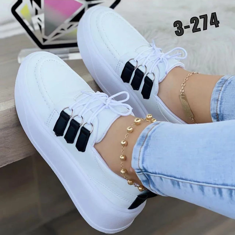 2023 Platform Shoes for Women Solid Color Lace-Up Sneakers Lady Vulcanized Shoes Female Comfort Casual Flats Sport Shoes Zapatos
2023 Platform Shoes for Women Solid Color Lace-Up Sneakers Lady Vulcanized Shoes Female Comfort Casual Flats Sport Shoes Zapatos