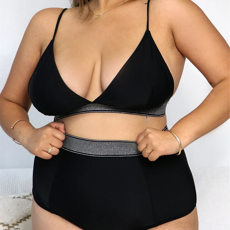 New Plus Size High Waist Two Pieces Bikini Set Swimsuit Female Women Beachwear Swimwear Bather Bathing Suit
New Plus Size High Waist Two Pieces Bikini Set Swimsuit Female Women Beachwear Swimwear Bather Bathing Suit