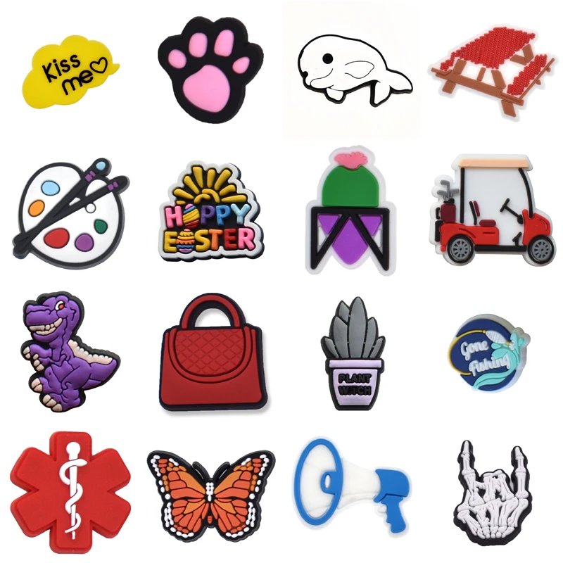 1Pcs PVC Shoes Charms Accessories Boys Girls Garden Clog Buckle Decorations Fit Croc Sandals Wristband Party Gifts
1Pcs PVC Shoes Charms Accessories Boys Girls Garden Clog Buckle Decorations Fit Croc Sandals Wristband Party Gifts