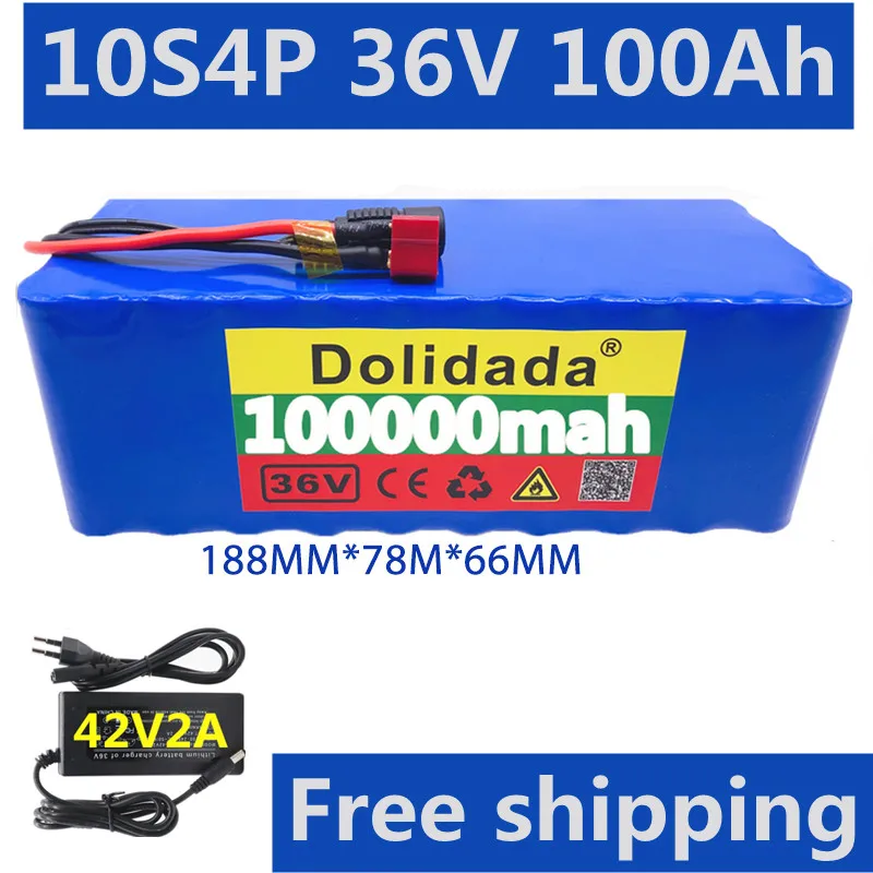 100% Original 36V battery 10S4P 100Ah battery pack 1000W high power battery 42V 100000mAh Ebike electric bike BMS+42V2A Charger
100% Original 36V battery 10S4P 100Ah battery pack 1000W high power battery 42V 100000mAh Ebike electric bike BMS+42V2A Charger