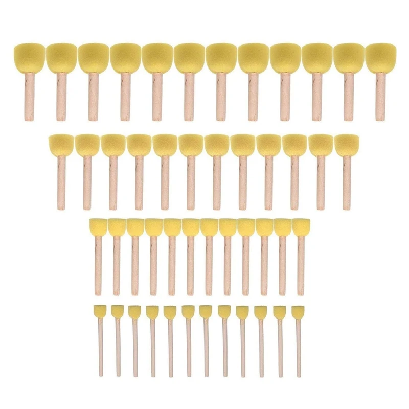 48-Piece Round Sponge Brush Set-Children's Painting Tools-Sponge Painting Stippler Set 4 Sizes Of DIY Painting Tools
48-Piece Round Sponge Brush Set-Children's Painting Tools-Sponge Painting Stippler Set 4 Sizes Of DIY Painting Tools