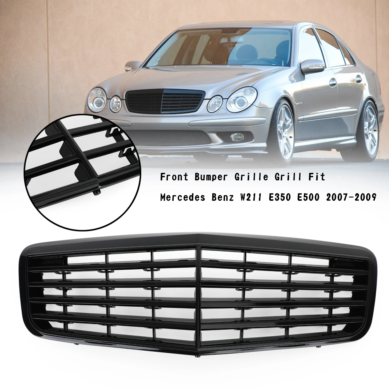 Решетка-радиатор areyousohp, для автомобилей Mercedes Benz W211, E350, 500, 2007, 2008, AMG, черного цвета, глянцевая
Решетка-радиатор areyousohp, для автомобилей Mercedes Benz W211, E350, 500, 2007, 2008, AMG, черного цвета, глянцевая