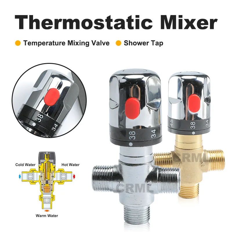 Brass Thermostatic Mixing Valve Silver Plating Bathroom Faucet Temperature Mixer Control Thermostatic Valve Home Improvement
Brass Thermostatic Mixing Valve Silver Plating Bathroom Faucet Temperature Mixer Control Thermostatic Valve Home Improvement