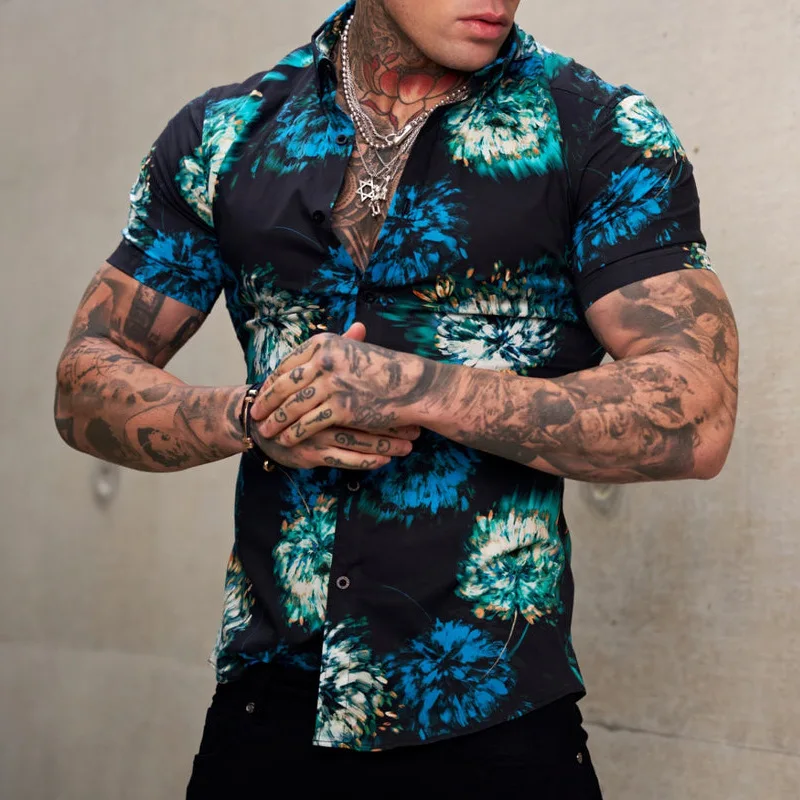 Summer men's new foreign trade cross-border casual short-sleeved printed shirt Hawaiian vacation shirt M-3XL
Summer men's new foreign trade cross-border casual short-sleeved printed shirt Hawaiian vacation shirt M-3XL