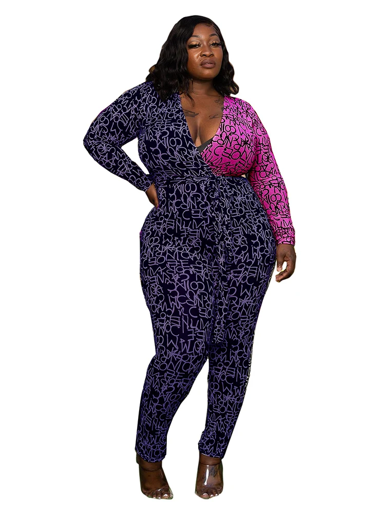 African Clothes Women Jumpsuit Lace Up V Neck Full Sleeve Rompers Autumn Fashion Print Patchwork African Kanga Clothing Jumpsuit
African Clothes Women Jumpsuit Lace Up V Neck Full Sleeve Rompers Autumn Fashion Print Patchwork African Kanga Clothing Jumpsuit