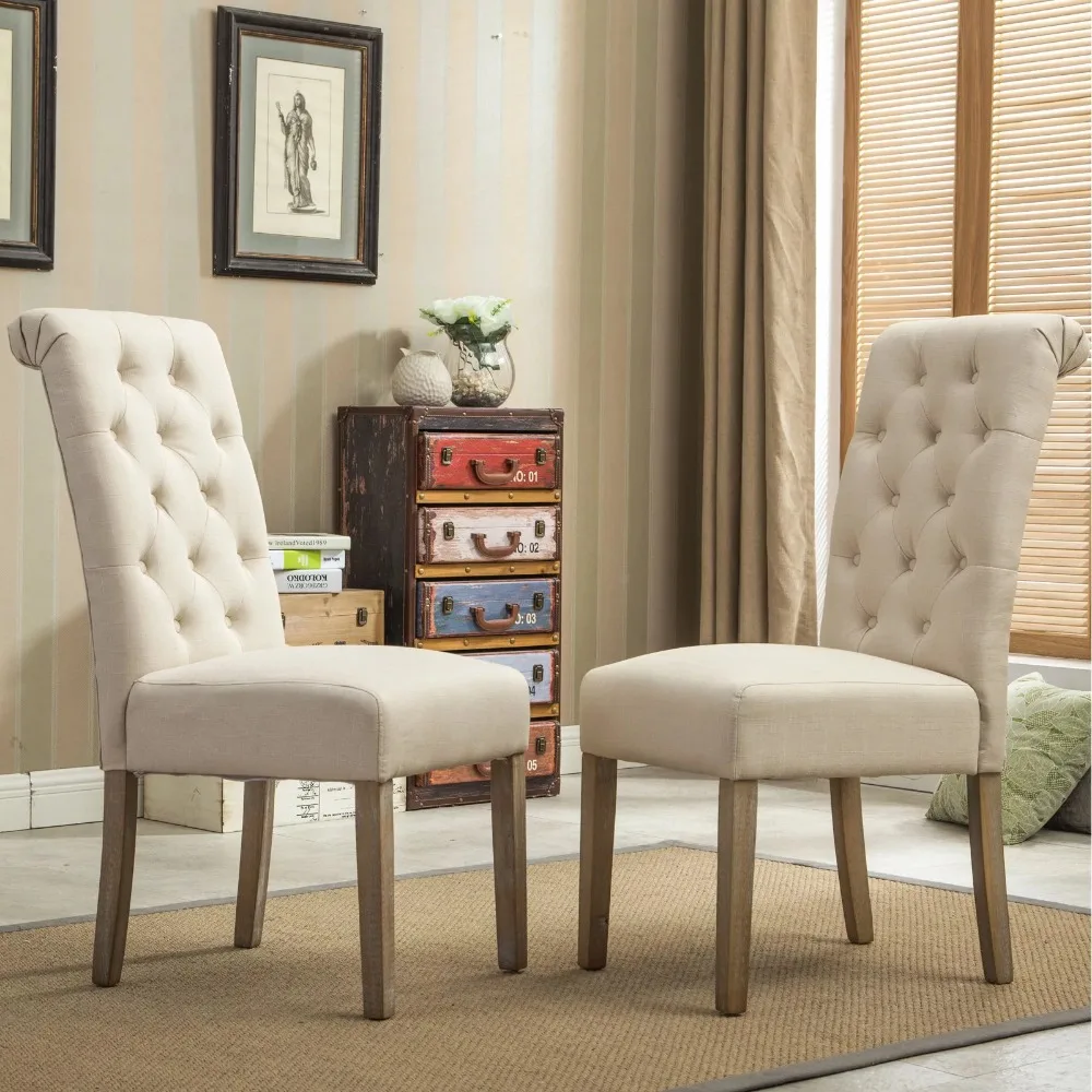 Roundhill Furniture Habit Dining Chair, Set of 2, Tan Accent Chairs for Living Room 26.00 X 18.00 X 39.20 Inches
Roundhill Furniture Habit Dining Chair, Set of 2, Tan Accent Chairs for Living Room 26.00 X 18.00 X 39.20 Inches