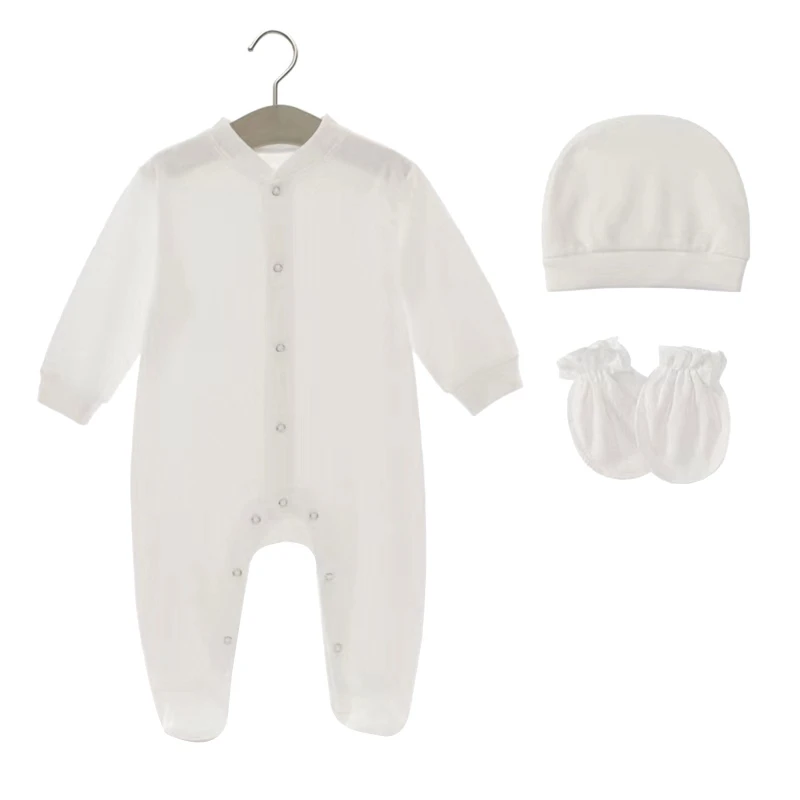 3Pcs Hospital Hat Long Sleeves Romper Gloves Set for Baby Feet Wrap Jumpsuit Clothing Set for Infants Unisex Shower Gift QX2D
3Pcs Hospital Hat Long Sleeves Romper Gloves Set for Baby Feet Wrap Jumpsuit Clothing Set for Infants Unisex Shower Gift QX2D