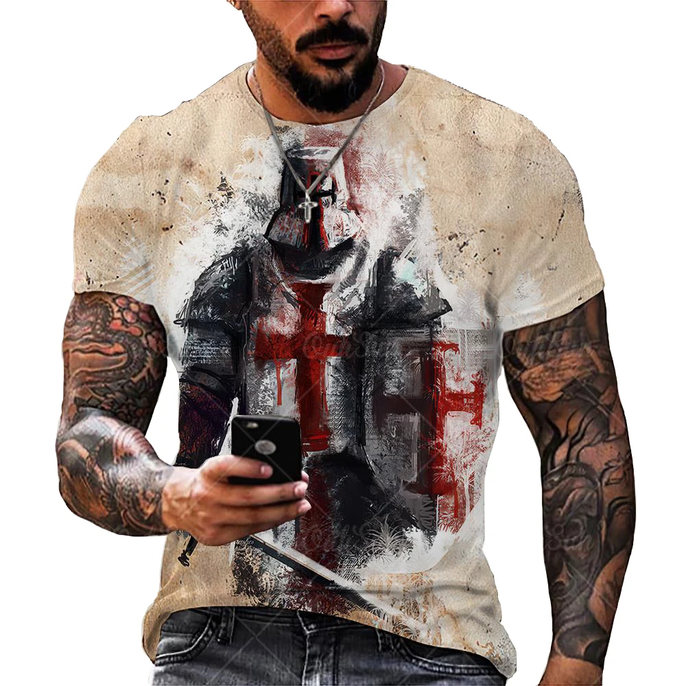 Summer Knights Templar Mens T Shirt Harajuku Short Sleeve Street Casual Unisex T-shirt Tops Drop Shipping Oversized T-shirt
Summer Knights Templar Mens T Shirt Harajuku Short Sleeve Street Casual Unisex T-shirt Tops Drop Shipping Oversized T-shirt