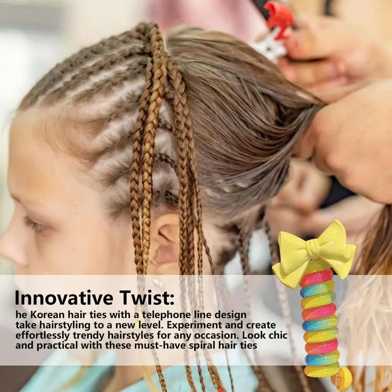 Женская спиральная резинка для волос | Стильные и водонепроницаемые резинки для хвостика со шнурком, эластичные извивающиеся резинки для волос, прозрачные спиральные резинки для волос 
Женская спиральная резинка для волос | Стильные и водонепроницаемые резинки для хвостика со шнурком, эластичные извивающиеся резинки для волос, прозрачные спиральные резинки для волос
