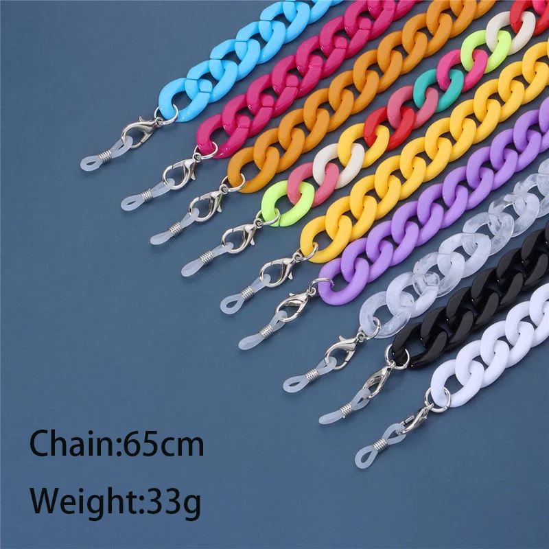 Vintage Bright Acrylic Sunglasses Mask Holder Lanyard for Women Outdoor Non-Slip Transparent White Color Glasses Chain Neck Rope
Vintage Bright Acrylic Sunglasses Mask Holder Lanyard for Women Outdoor Non-Slip Transparent White Color Glasses Chain Neck Rope