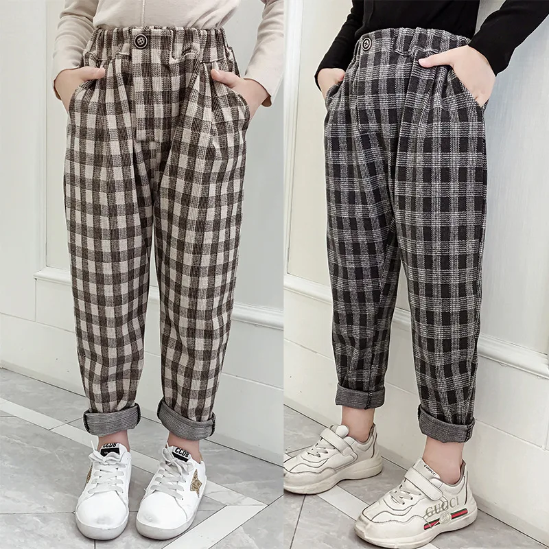 Girls Pants 2022 Autumn Casual Loose Retro Plaid Kids Harem Pants Children Trousers 6 8 10 12 Year Clothes Teen Girl Boys Pants
Girls Pants 2022 Autumn Casual Loose Retro Plaid Kids Harem Pants Children Trousers 6 8 10 12 Year Clothes Teen Girl Boys Pants
