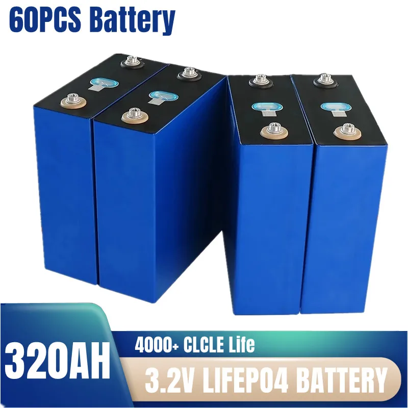 New Lifepo4 3.2 V 320Ah Grade A 12V 24V 48V Battery Pack DIY RV Cell and Solar Energy Storage System Boat Golf Cart EV Forklift
New Lifepo4 3.2 V 320Ah Grade A 12V 24V 48V Battery Pack DIY RV Cell and Solar Energy Storage System Boat Golf Cart EV Forklift