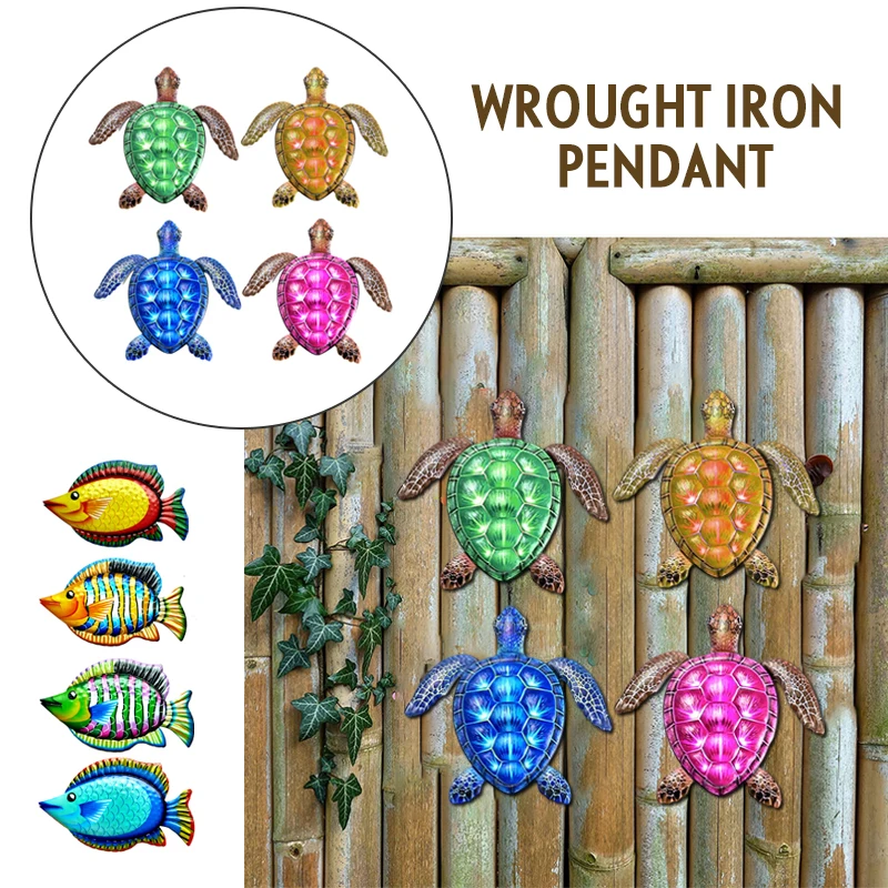 Hand-Painted Metal Fish Turtle Art Wall Decor Coastal Ocean Sea Hanging Decorations Garden Pool Decor
Hand-Painted Metal Fish Turtle Art Wall Decor Coastal Ocean Sea Hanging Decorations Garden Pool Decor