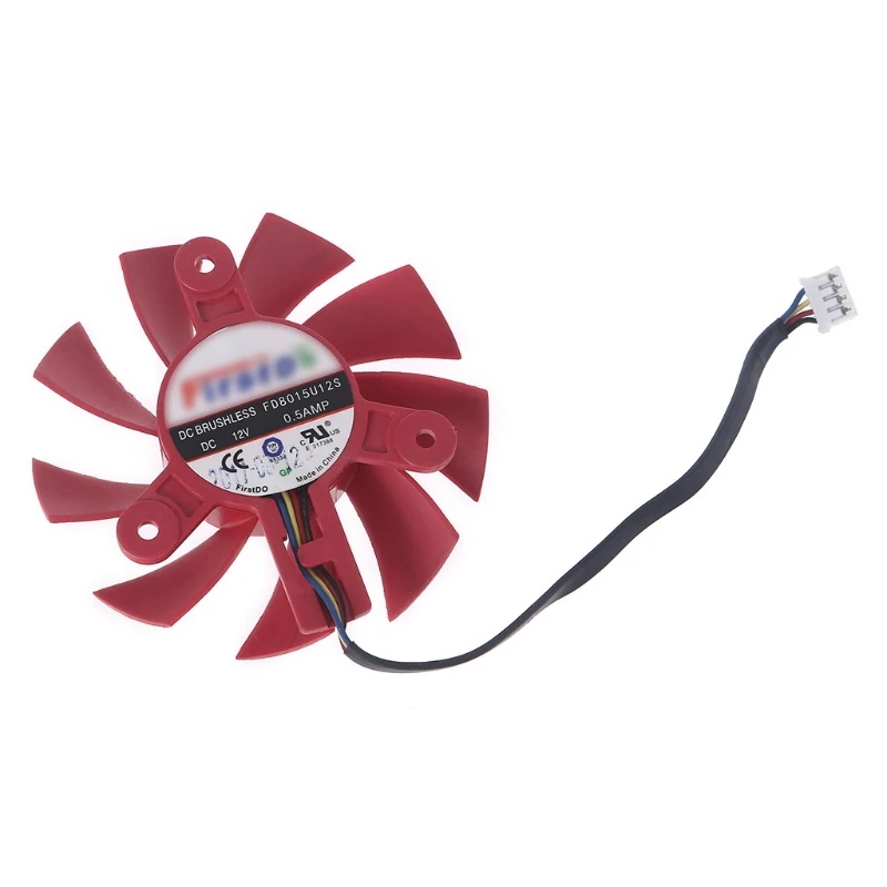 Cooler Fan 75mm DC 12V Radiator FD8015U12S 4Pin 12V 0.5A Replacement for amdRX570 580 Public Graphics Card Cooler Dropship
Cooler Fan 75mm DC 12V Radiator FD8015U12S 4Pin 12V 0.5A Replacement for amdRX570 580 Public Graphics Card Cooler Dropship