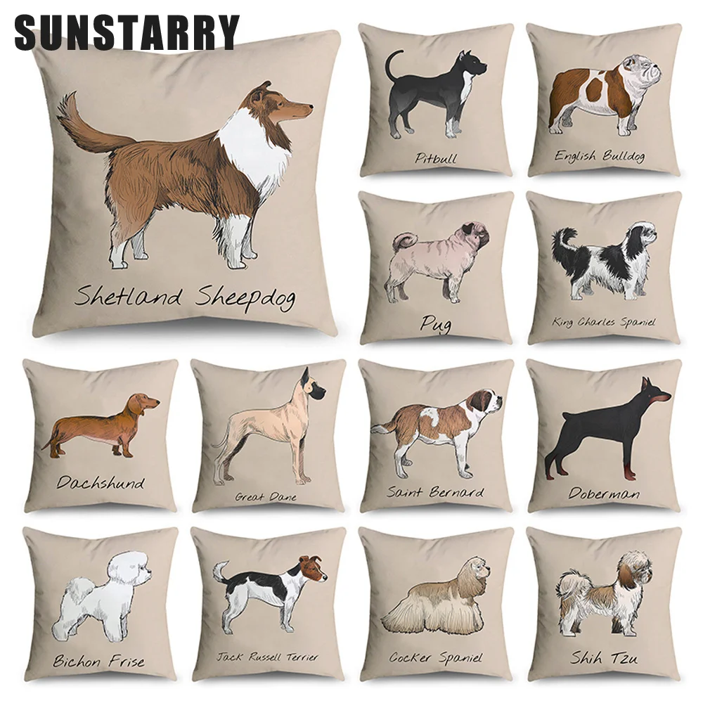 Cartoon Cute Dog Pattern Print Pillow Case Polyester Fiber Home Car Sofa Decor Cushion Cover 45x45cm Funda Cojin Cojines
Cartoon Cute Dog Pattern Print Pillow Case Polyester Fiber Home Car Sofa Decor Cushion Cover 45x45cm Funda Cojin Cojines