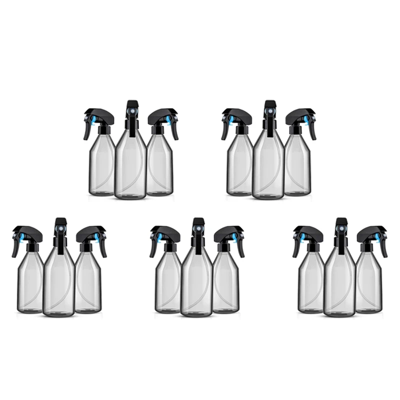 Plastic Spray Bottles For Cleaning Solutions,10OZ Reusable Empty Container With Durable Black Trigger Sprayer, 15Pack
Plastic Spray Bottles For Cleaning Solutions,10OZ Reusable Empty Container With Durable Black Trigger Sprayer, 15Pack