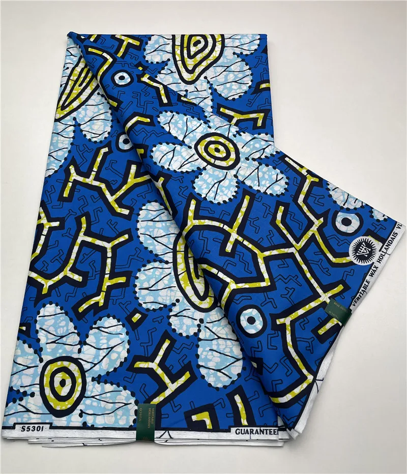 African Wax Fabric Ankara Loincloths Pagne Cotton Stuff Material 6 Yards Ghana Print Wax Grand Batik For Sew Wedding Dress 1055
African Wax Fabric Ankara Loincloths Pagne Cotton Stuff Material 6 Yards Ghana Print Wax Grand Batik For Sew Wedding Dress 1055