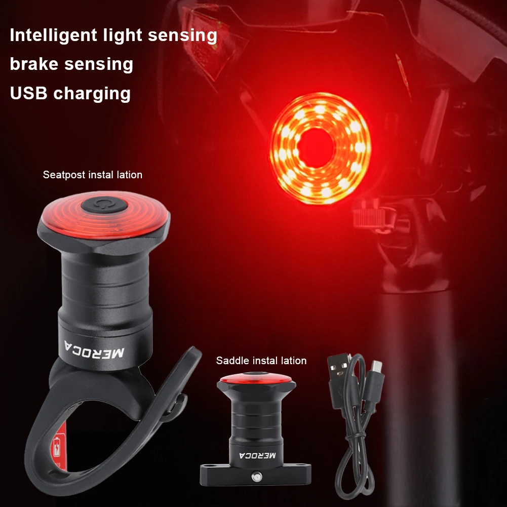 Bicycle Smart Brake Sensor Rear Light Rechargeable Waterproof Night Riding Tail Light Intelligent Brake Induction Taillight
Bicycle Smart Brake Sensor Rear Light Rechargeable Waterproof Night Riding Tail Light Intelligent Brake Induction Taillight