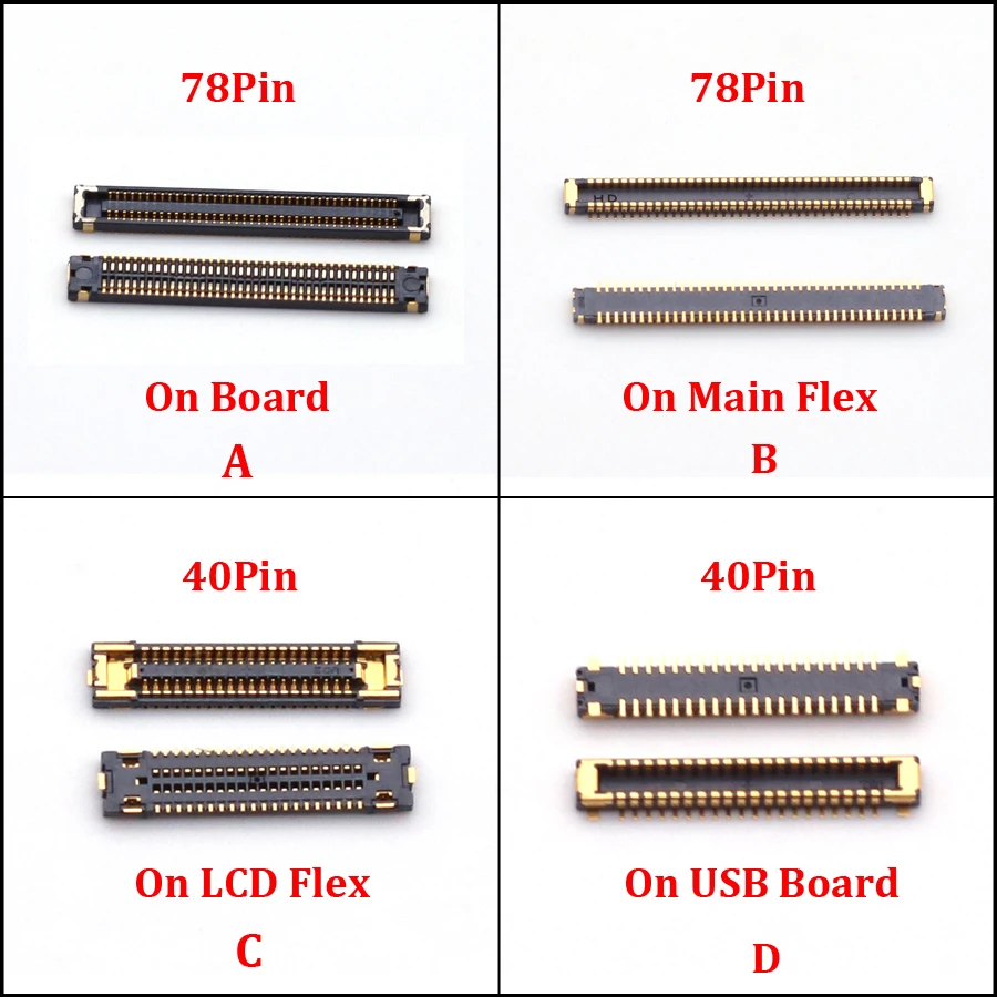 2pcs Lcd Display FPC Connector On Board For Samsung Galaxy A70S A7070 A707F A70 A705 A7050 A80 A805 Screen Flex Plug 78Pin 40pin
2pcs Lcd Display FPC Connector On Board For Samsung Galaxy A70S A7070 A707F A70 A705 A7050 A80 A805 Screen Flex Plug 78Pin 40pin