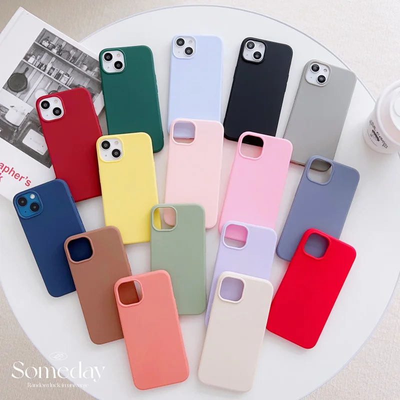 For iPhone 13 Cover Luxury Simple Solid Color Ultra-light Soft Silicone Shockproof Case For iPhone 14 13 11 12 Pro Max 13mini
For iPhone 13 Cover Luxury Simple Solid Color Ultra-light Soft Silicone Shockproof Case For iPhone 14 13 11 12 Pro Max 13mini