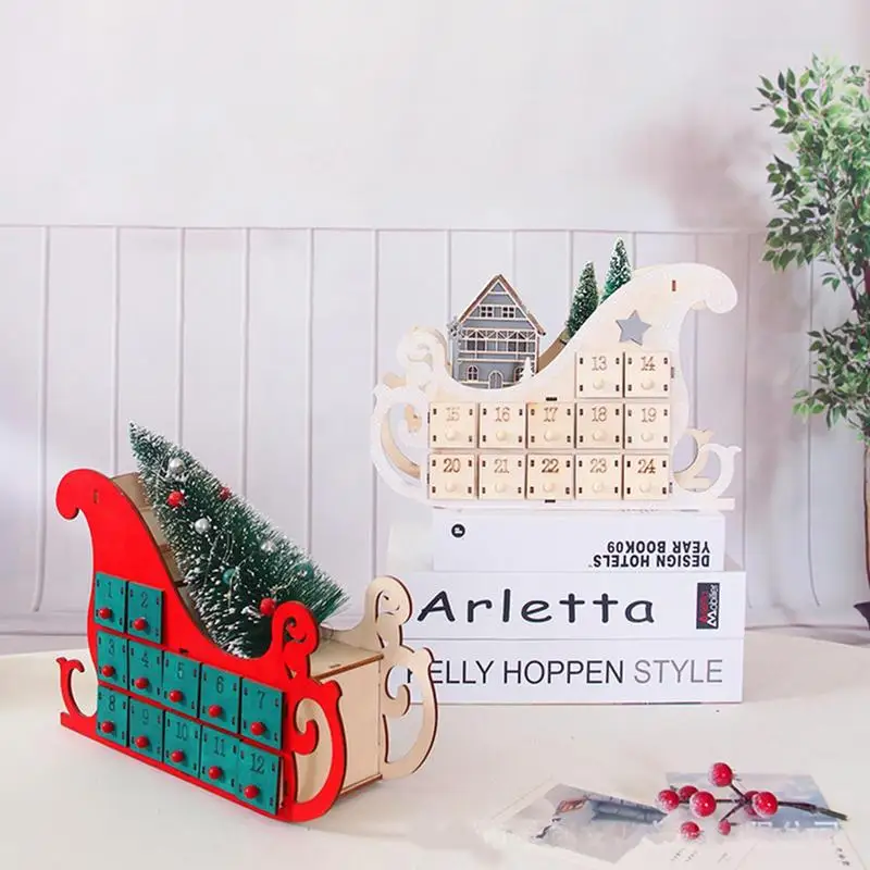 DIY Wooden Christmas Advent Calendar Ship Shaped Christmas Countdown Craft Decor Calendar Gift For Adults With 24 Empty Drawers
DIY Wooden Christmas Advent Calendar Ship Shaped Christmas Countdown Craft Decor Calendar Gift For Adults With 24 Empty Drawers