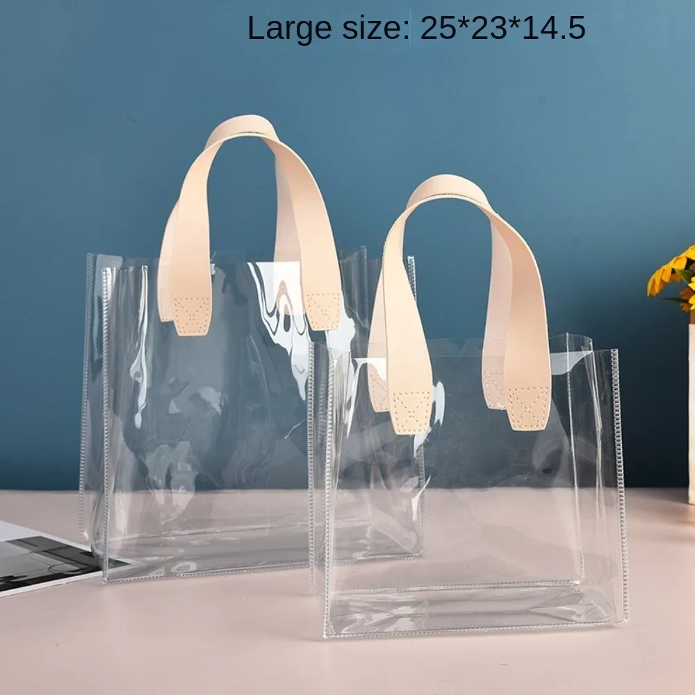 Прозрачные сумки для покупок из ПВХ
Прозрачные сумки для покупок из ПВХ