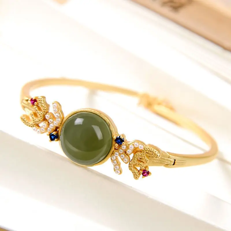 Sansheng Sanshi Girlfriends S925 Sterling Silver Bracelet Natural Bracelet Bracelet Design Ornament
Sansheng Sanshi Girlfriends S925 Sterling Silver Bracelet Natural Bracelet Bracelet Design Ornament