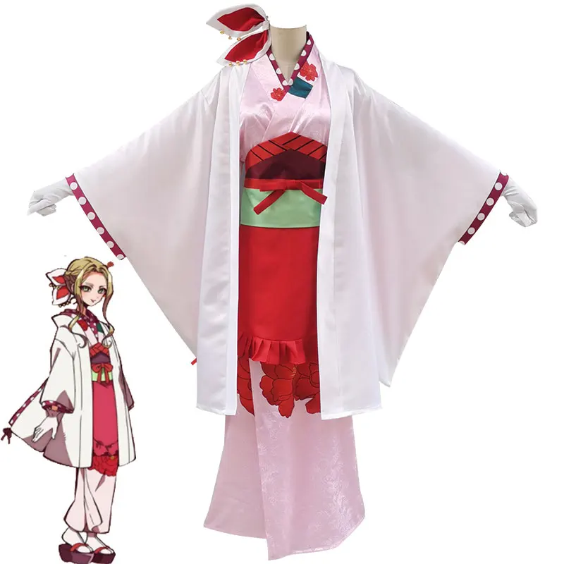 

Anime Toilet Bound Hanako Kun Cosplay Yako Cosplay Costume Kimono Dress For Adult Women Halloween Miko Carnival Party Outfits