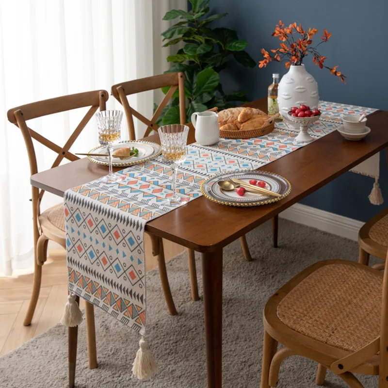 Moroccan Geometric Striped Bohemian National Style Table Runner Bed Mat TV Cabinet Cloth Long Doily
Moroccan Geometric Striped Bohemian National Style Table Runner Bed Mat TV Cabinet Cloth Long Doily