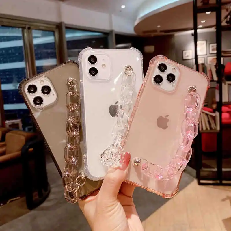 iPhone Case with Chain, Girls Women Shockproof Silicone Soft Cover Gold Edging Protective Bumper Case for iPhone
iPhone Case with Chain, Girls Women Shockproof Silicone Soft Cover Gold Edging Protective Bumper Case for iPhone