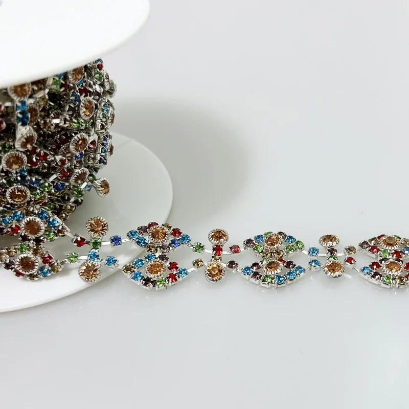 1 Yards Colorful Rhinestone Stitching Apparel Wedding Crystal Crafts Applique Bulk Wholesale Crystals Dresses Women's Trim
1 Yards Colorful Rhinestone Stitching Apparel Wedding Crystal Crafts Applique Bulk Wholesale Crystals Dresses Women's Trim