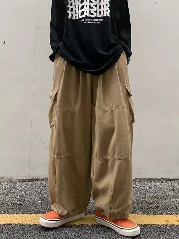 Harajuku Streetwear Khaki Cargo Pants Women Oversize Pockets Hip Hop Black Wide Leg Trousers For Female Korean Fashion
Harajuku Streetwear Khaki Cargo Pants Women Oversize Pockets Hip Hop Black Wide Leg Trousers For Female Korean Fashion
