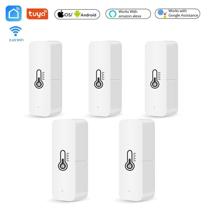Tuya WiFi Temperature And Humidity Sensor Thermometer For Home Automation For Smart Home Work For Alexa Google Home
Tuya WiFi Temperature And Humidity Sensor Thermometer For Home Automation For Smart Home Work For Alexa Google Home