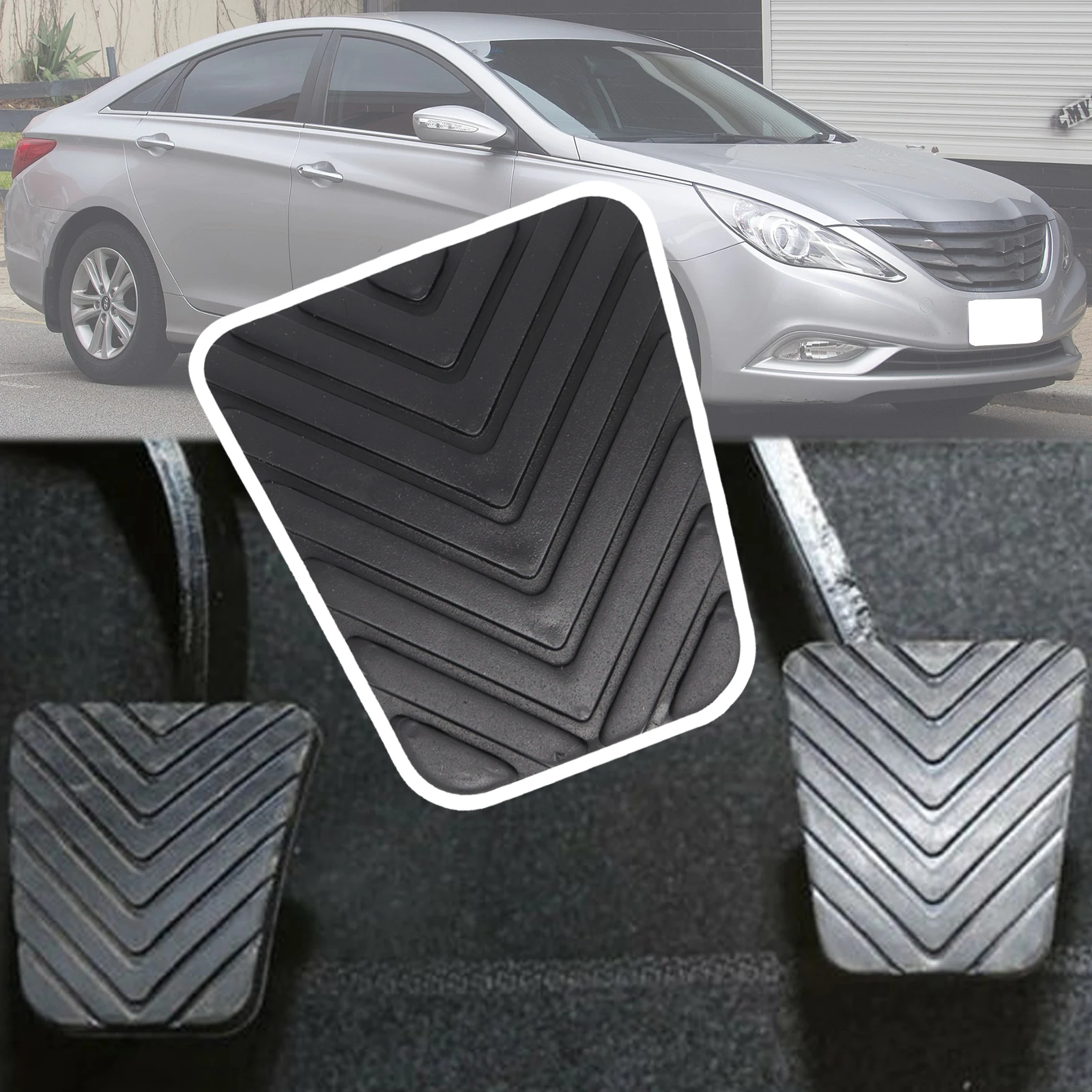 Rubber Brake Clutch Foot Pedal Pad Cover For Hyundai Sonata Y2 Y3 EF NF YF 2001 - 2015 2016 2017 Sonica Marcia Vivante Prima
Rubber Brake Clutch Foot Pedal Pad Cover For Hyundai Sonata Y2 Y3 EF NF YF 2001 - 2015 2016 2017 Sonica Marcia Vivante Prima
