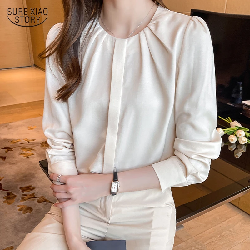 Autumn Round Neck Long Sleeve Red Apricot Shirt Chic Office Lady Elegant Fashion Shirt Women Blouse Loose Tops Blusa Mujer 17888
Autumn Round Neck Long Sleeve Red Apricot Shirt Chic Office Lady Elegant Fashion Shirt Women Blouse Loose Tops Blusa Mujer 17888