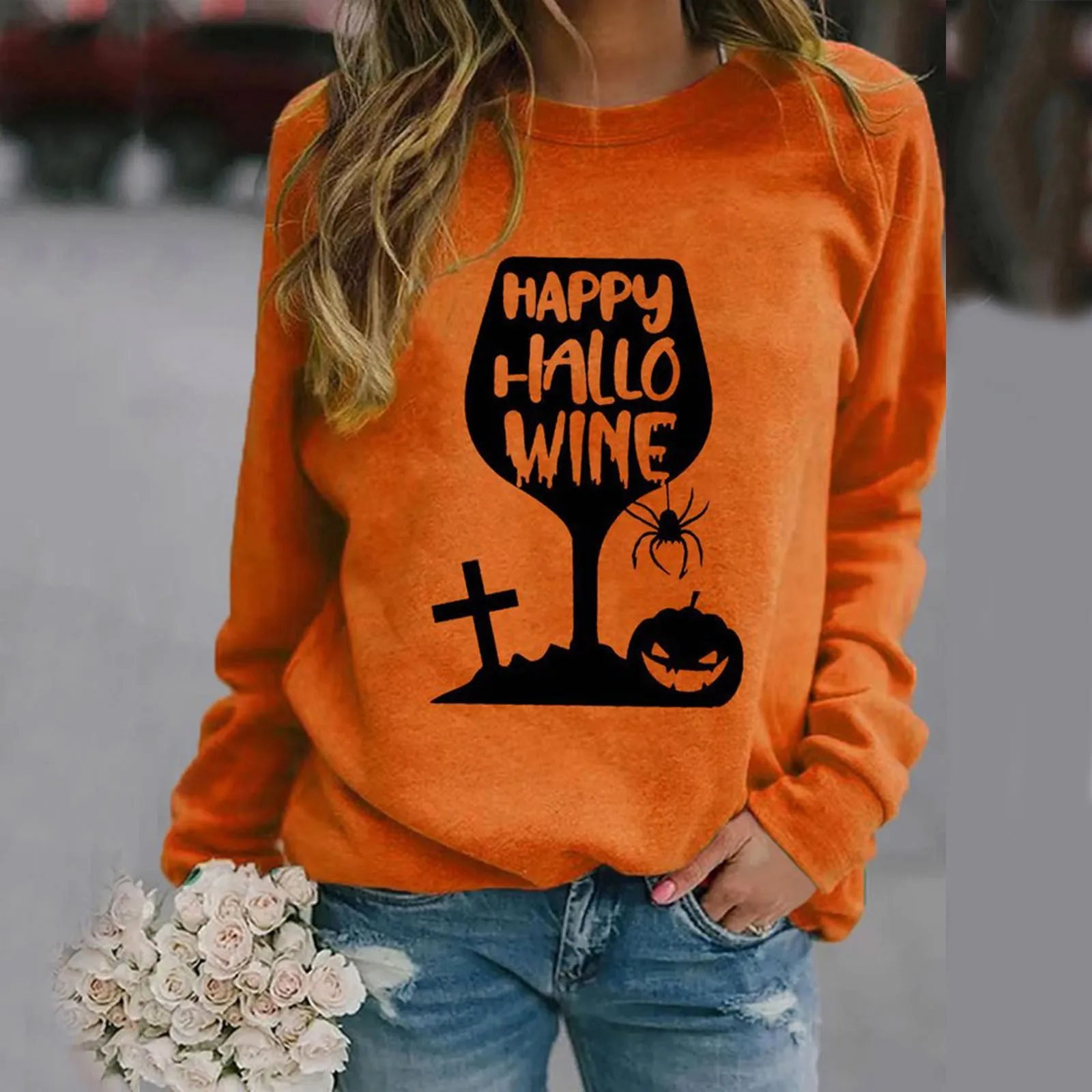 Женский свитшот с графическим принтом на Хэллоуин, повседневный пуловер с круглым вырезом, свободная рубашка, свитшот с динозавром, женская...
Женский свитшот с графическим принтом на Хэллоуин, повседневный пуловер с круглым вырезом, свободная рубашка, свитшот с динозавром, женская...